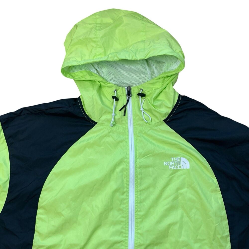The North Face Lightweight Jacket Women L Green Windbreaker Hydrenaline Full Zip - Picture 2 of 13